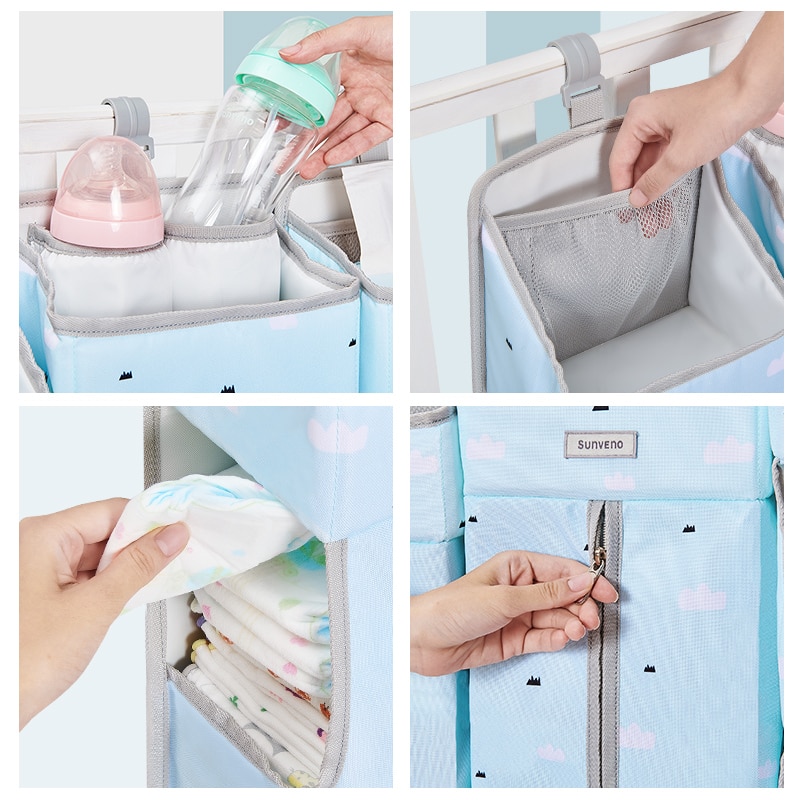 Diaper Caddy Crib Storage Bag